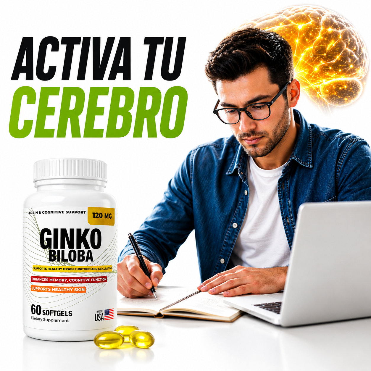 GINKGO BILOBA🧠 ACTIVA TU CEREBRO HOY!!!      🔥 PAGA 2 Y LLEVA 3