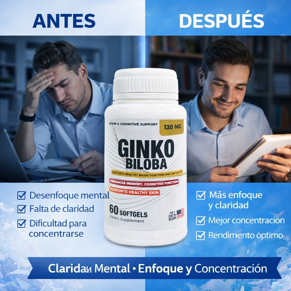 GINKGO BILOBA🧠 ACTIVA TU CEREBRO HOY!!!      🔥 PAGA 2 Y LLEVA 3